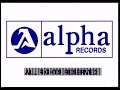 Alpha recordske logo plus with warning screen in blue
