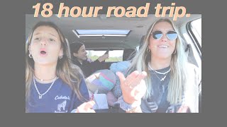 road tripping 18 hours across the country with my friends