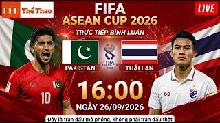 🔴 Trực Tiếp Pakistan vs Thái Lan Fifa Asean Cup 2026 | ทีมชาติไทย พบ ปากีสถาน | Video Simulation