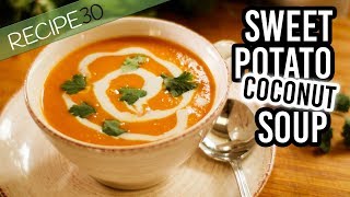 Quick Sweet potato and coconut milk soup