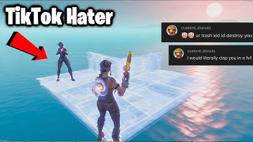1v1ing My TikTok HATER  (Making Him Float)