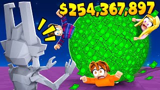 Every Second I Collected $1,237,288 In Roblox Money Race