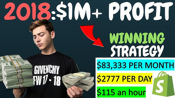 REVEALING MY $1M+ 2018 SHOPIFY STRATEGY (Facebook Ads + Instagram Influencers DropShipping How To)