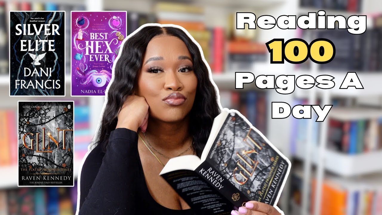 I tried reading 100 pages a day for a week! Reading Vlog - YouTube