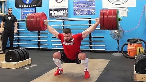Snatch PUSH PRESS + OverHead SQUAT - 205kg / 455lbs