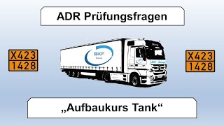 ADR Prüfungsfragen Aufbaukurs Tank