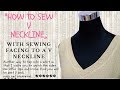 How to Sew a V Neckline with Sewing Facing to a V Neckline💃