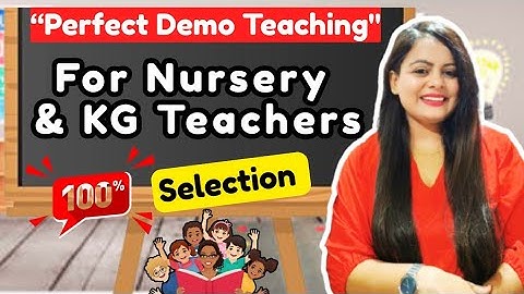 "Creative Teaching Demo for Nursery & KG Teachers | Engaging Early Years Techniques"