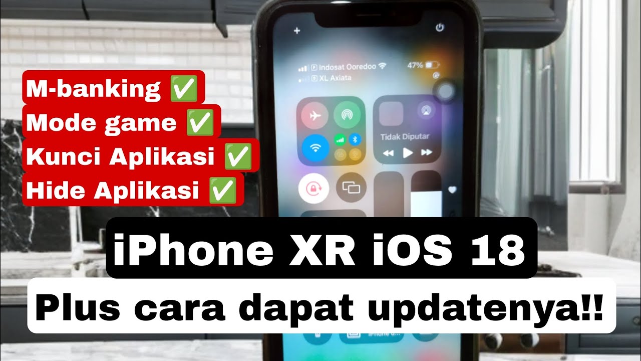 iPhone XR iOS 18 dan cara dapat updatenya - YouTube