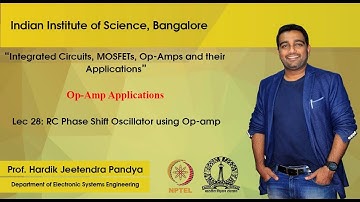 lec28 - RC Phase Shift Oscillator using Op-amp