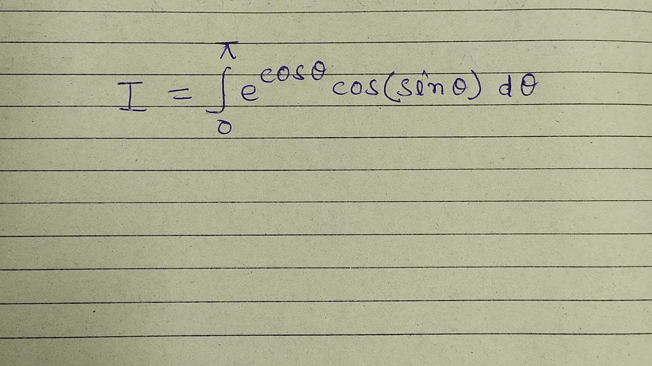 Classical Integration Problem Question-1 Part-1 - YouTube