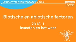 18. Examenvraag van vandaag | Vmbo | 2018-1 | Insecten en het weer