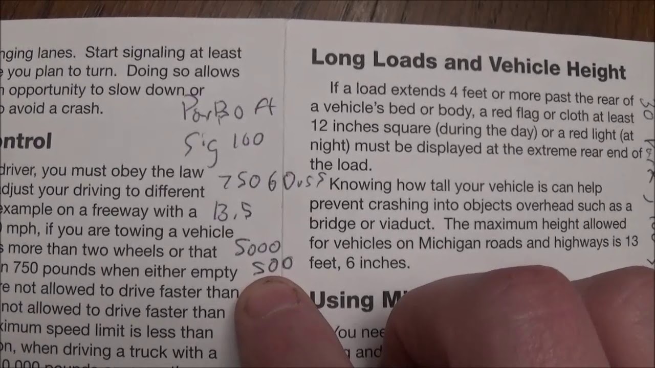 How to pass the Michigan Chauffeur License knowledge test easily
