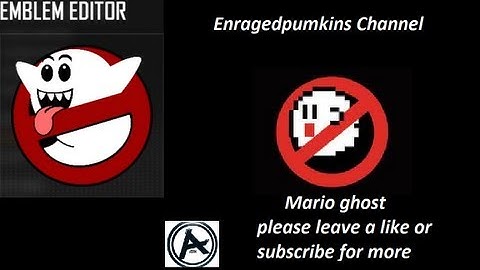 Black Ops 2 - Mario Boo Emblem Tutorial