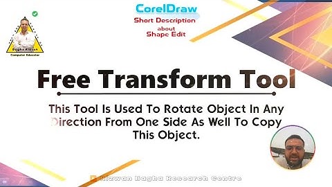 Free Transform Tool in CorelDraw, Free Transform Tool used in English, CorelDraw tutorial in English
