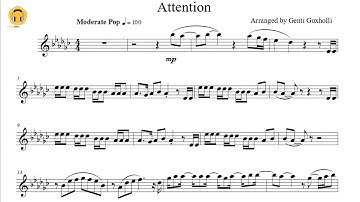 Attention by Charlie Puth (Flute Solo with Piano Accompaniment/Sheets)