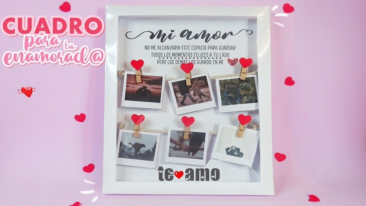 CUADROS PERSONALIZADOS  Tarjetas para novios, Tarjetas de cumpleaños para  novio, Manualidades para mi novio