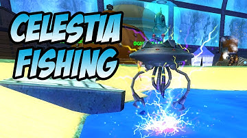 Wizard101 Celestia Fishing! - Base Camp & Floating Land