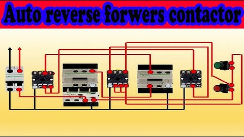 Automatic reverse forward motor connection with timer relay | electrical engineering