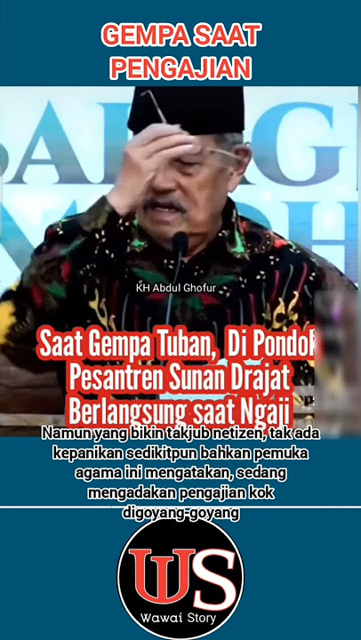 TENANG BANGET ‼️ KETIKA GEMPA HAMPIRI PAK USTAD SEDANG NGAJI #vidioviral #shortsvideo #wawaistory