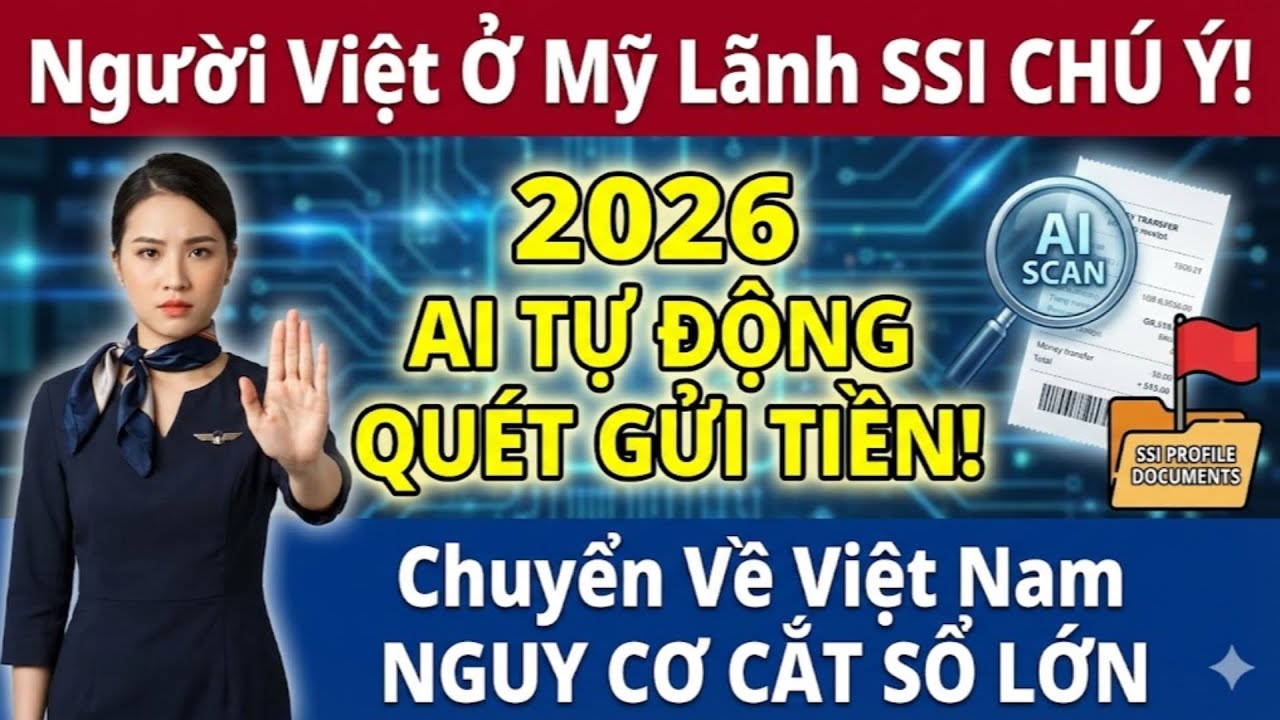 Sốc: Năm 2026 SSA Biết Hết! Gửi Tiền Về VN Là Bị CẮT TIỀN SSI Ngay! Luật Mới Rất Nghiêm Trọng
