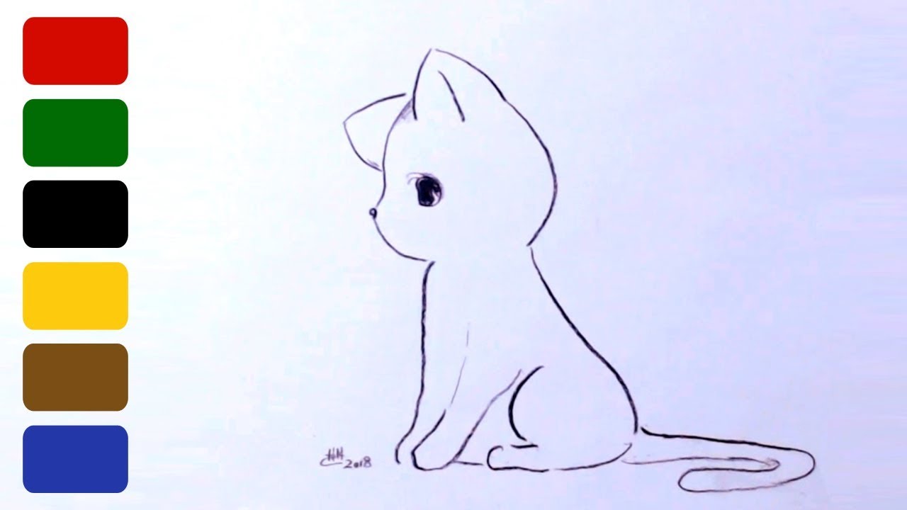 How To Draw A Kitten Part 2 Youtube