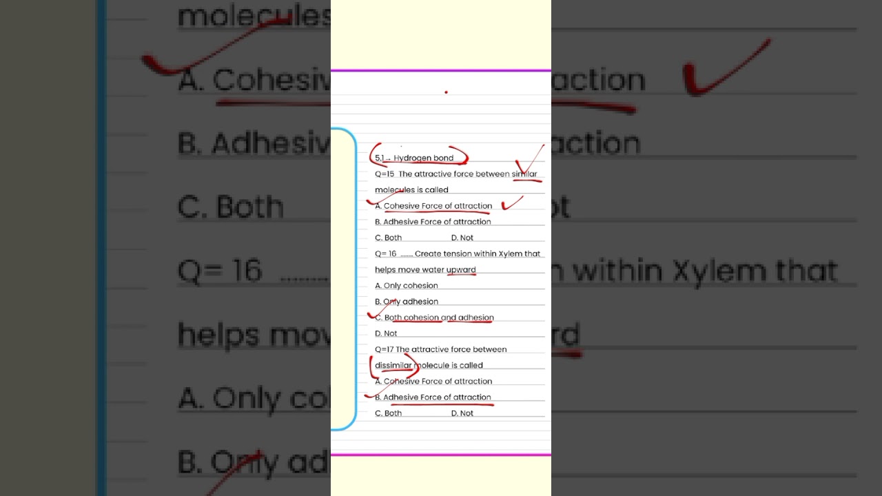 Topic= Importance of water | MCQS 100% STB | PMDC syllabus 🎯 part=2