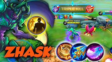 ZHASK NEW BATTLE SPELL ! TOP GLOBAL ZHASK BEST BUILD 2021 | ZHASK GAMEPLAY | MOBILE LEGENDS