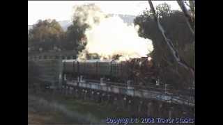 Australian Steam: Last Broad Gauge to Albury with R761 & D3658 - 14 June 2008