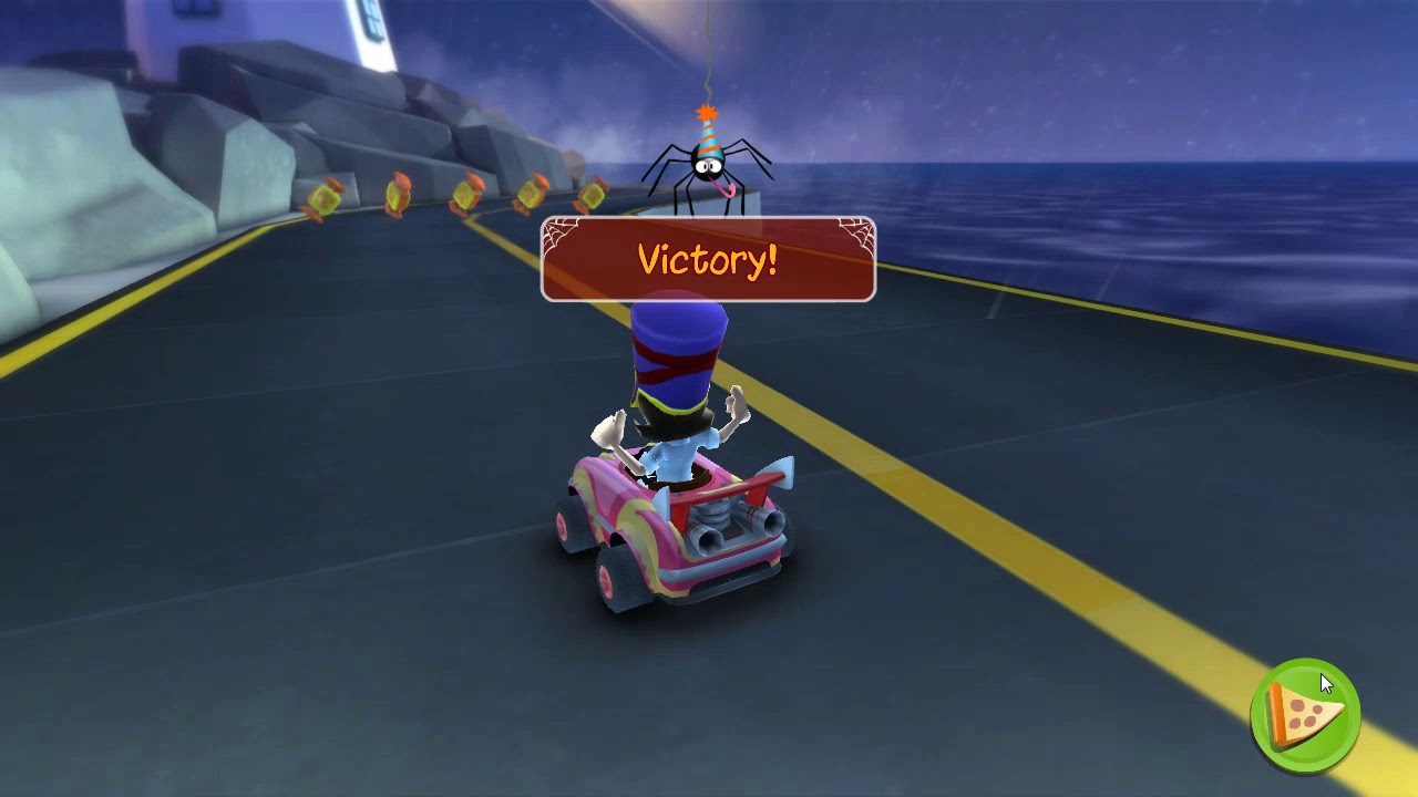 Garfield Kart - Hamburger Cup No Skid No Bonus use Challenge