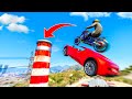 I Landed One of My BEST Car Stunts In GTA 5…