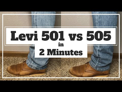 what's the difference between 501 and 505 levi jeans