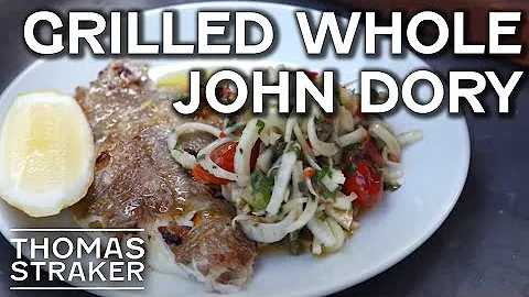 🐟 Délicieux John Dory grillé avec tomates rôties et sauce chili