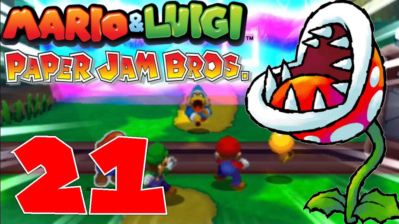 MARIO & LUIGI PAPER JAM BROS. German (Blind/60fps) #21 Mit Kawummblüten gegen Kamek