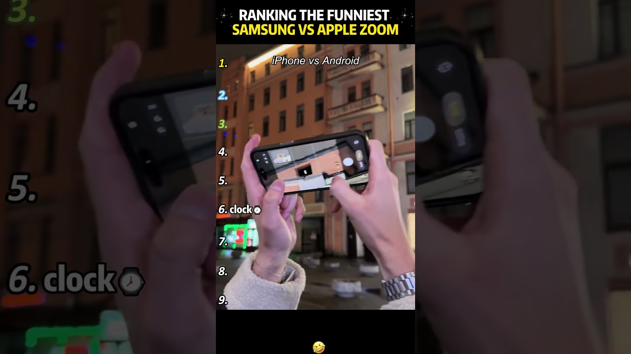 Ranking The Funniest Samsung vs Apple Zoom #funny #foryou #funnyvideo