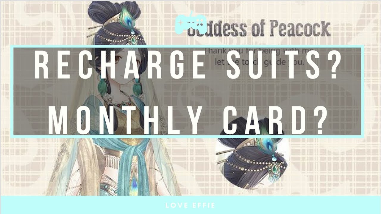 love nikki: what are recharge suits? what are monthly cards?