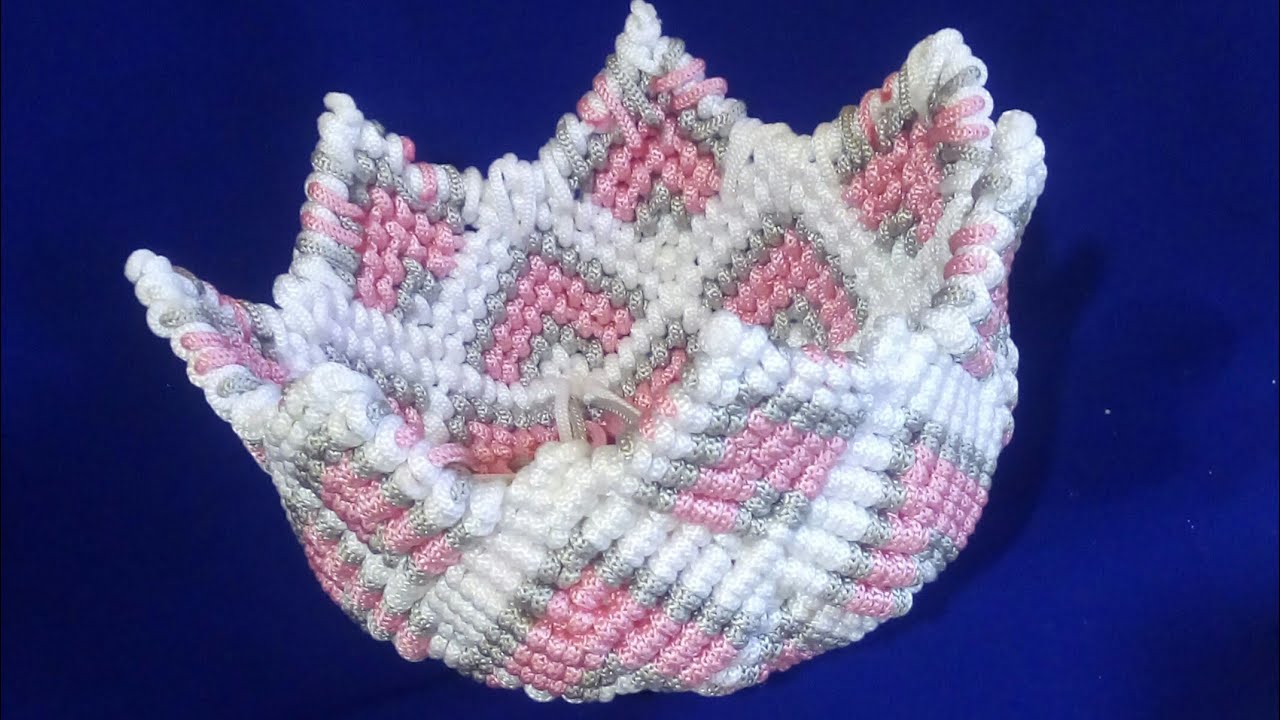 سله عصريه mecrame بطريقه بسيطه - ميكرامي