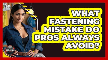 What Fastening Mistake Do Pros Always Avoid? - ToolBench Pros
