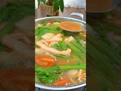 Sinigang na Salmon sa Miso #cooking #recipe