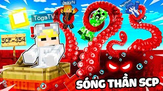 TÔ GÀ THỬ THÁCH 24H TRỐN THOÁT KHỎI SÓNG THẦN MÁU SCP KINH DỊ TRONG MINECRAFT*SÓNG THẦN SCP 354 MÁU