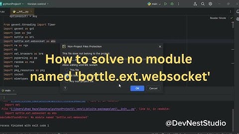 How to solve no module named 