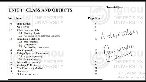 MCS-206 Object oriented technology and Java Programming |IGNOU TEE