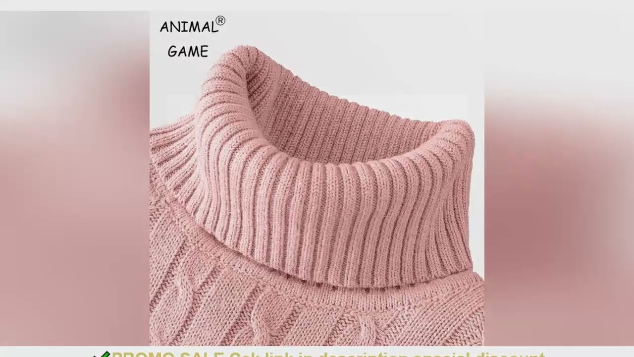 Autumn Men's Long Sleeve Knitted Sweaters Men's Slim Fit Turtleneck Sweater Casual Pullover Sweater