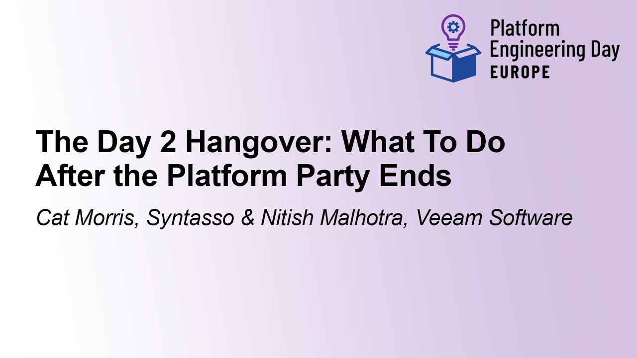 From Platform Sprawl to Producer-Consumer: Lessons from Veeam’s Day Two Reality