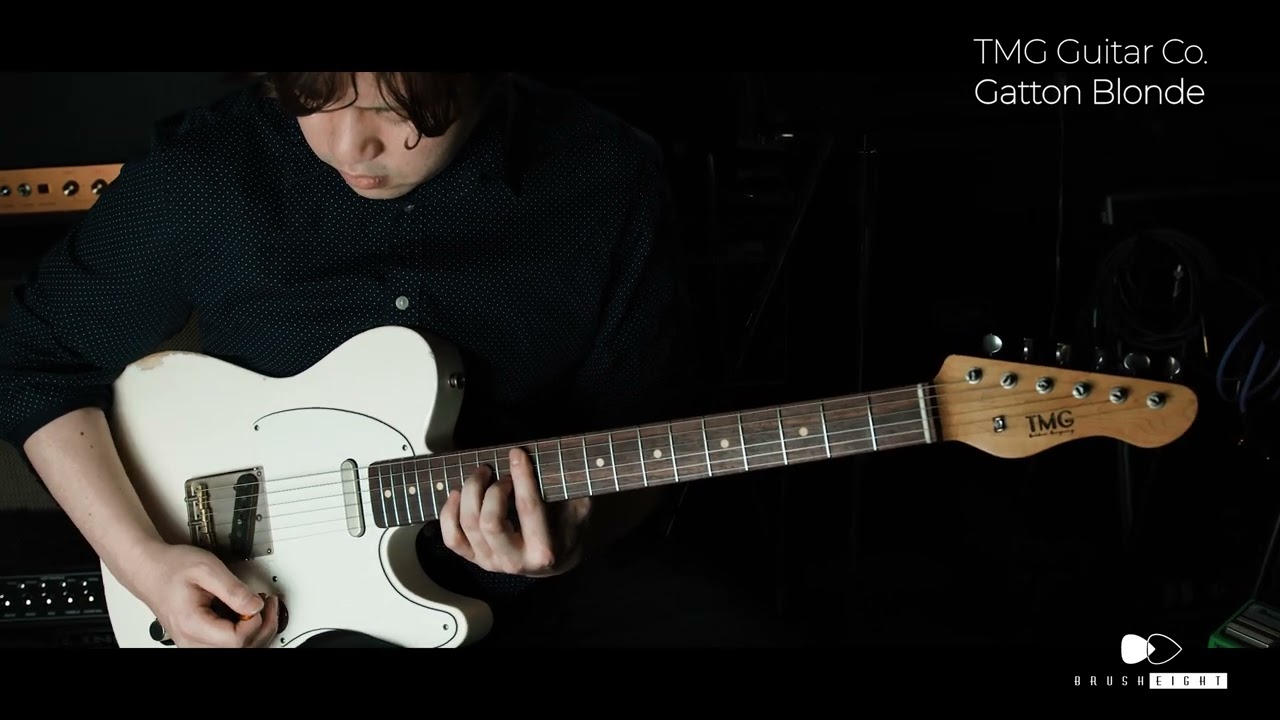 【Brush eight】TMG Guitar Co. Gatton Blonde "Heavy Checking" Like Robben