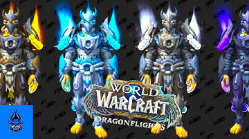 Monk Dragonflight Tier Set Appearance Preview - Special Effects on Mythic and PvP Elite Sets