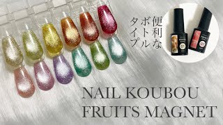 【ネイル工房】フルーツマグネット 全12色カラーチャート