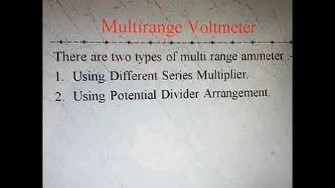EL203, Multirange Ammeter and Voltmeter By AMRAT KUMAR (GPC CHURU