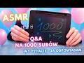 ASMR po Polsku. Q&amp;A, czyli odpowiadam na Wasze pytania. Co to za pytanie? 🤔Film na 1000 subów. 🥳