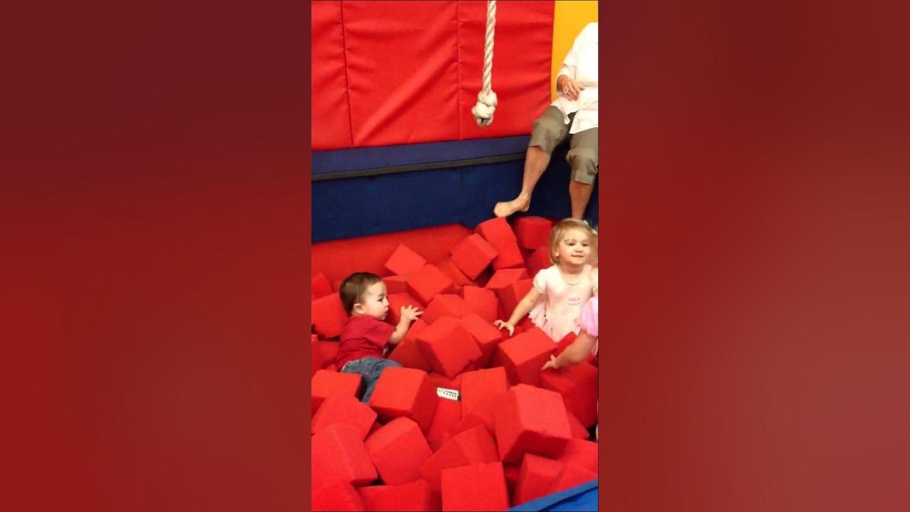 Jumping into foam pit part 1 YouTube
